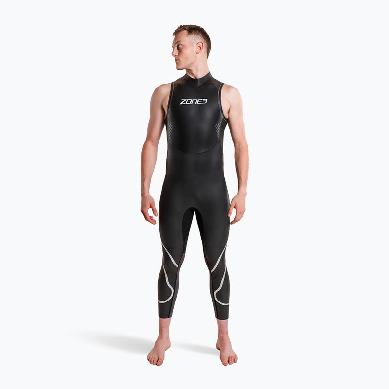 Herren Triathlonanzug aus Neopren ZONE3 Glide Sleeveless Wetsuit black/grey 3