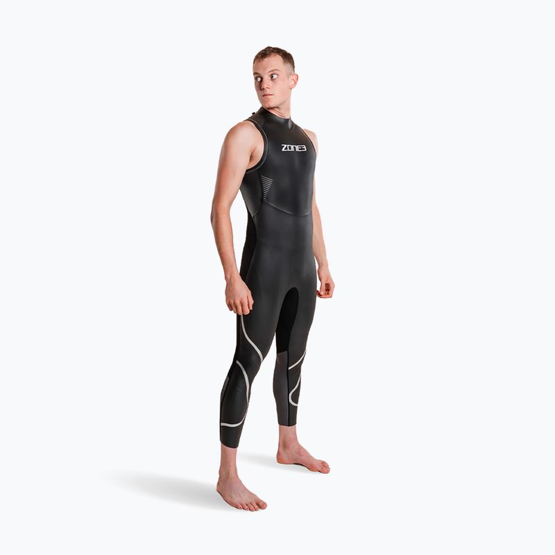 Herren Triathlonanzug aus Neopren ZONE3 Glide Sleeveless Wetsuit black/grey 5