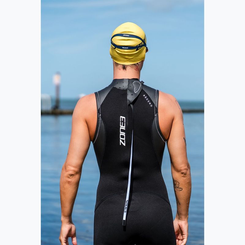 Herren Triathlonanzug aus Neopren ZONE3 Glide Sleeveless Wetsuit black/grey 9
