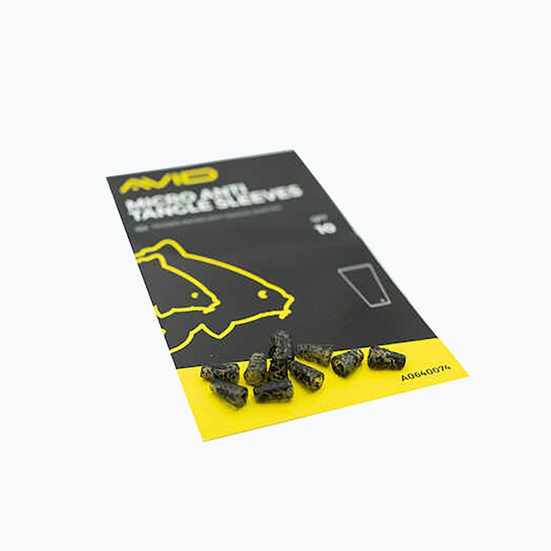 Avid Carp Micro Antitangle Sleeve Gummibänder 10 Stück. Tarnfarbe A0640074