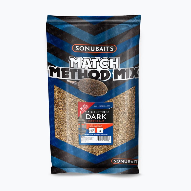 Sonubaits Match Method Mix Dunkelbrauner Grundköder S1770021