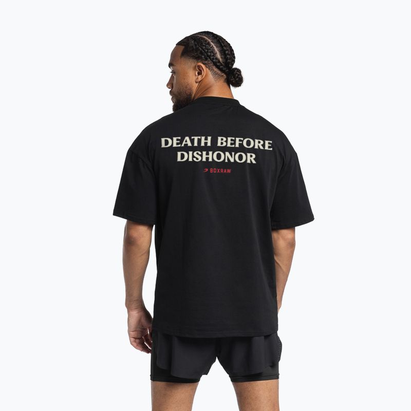 Herren-Shirt BOXRAW Death Before Dishonor Oversized black 3