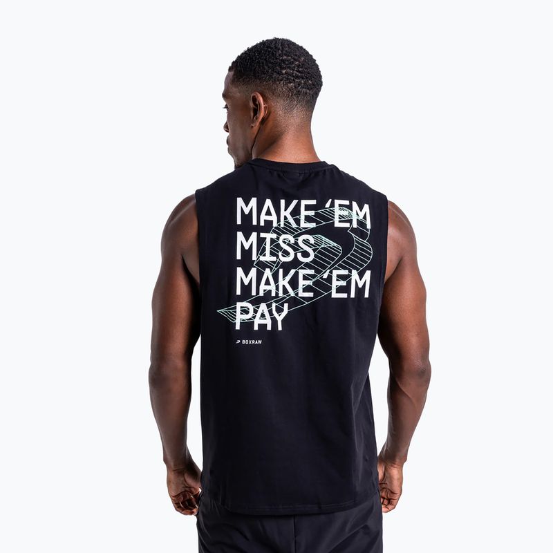 Herren-Shirt BOXRAW Make 'Em Miss Muscle black 3