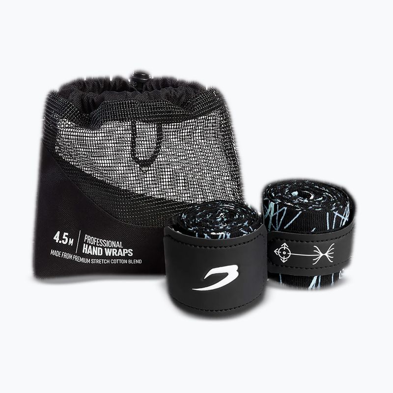 Boxbandagen BOXRAW Dyscyplined Thought Hand Wraps 450 cm black 4