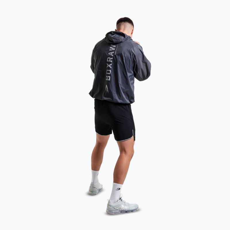 Herren-Windjacke Boxraw Genaro Oversized Windbreaker Hoodie charcoal 2