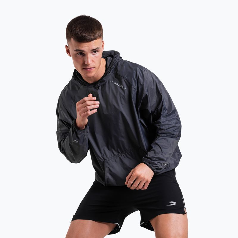 Herren-Windjacke Boxraw Genaro Oversized Windbreaker Hoodie charcoal 5