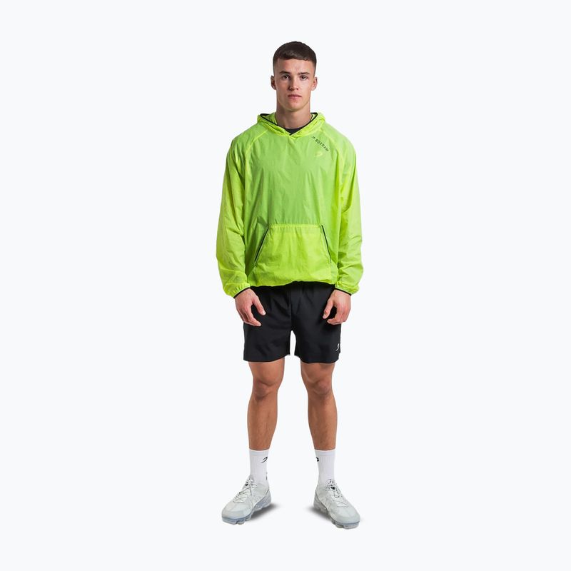 Herren Windjacke BOXRAW Genaro Oversized Windbreaker Hoodie neon gelb 3