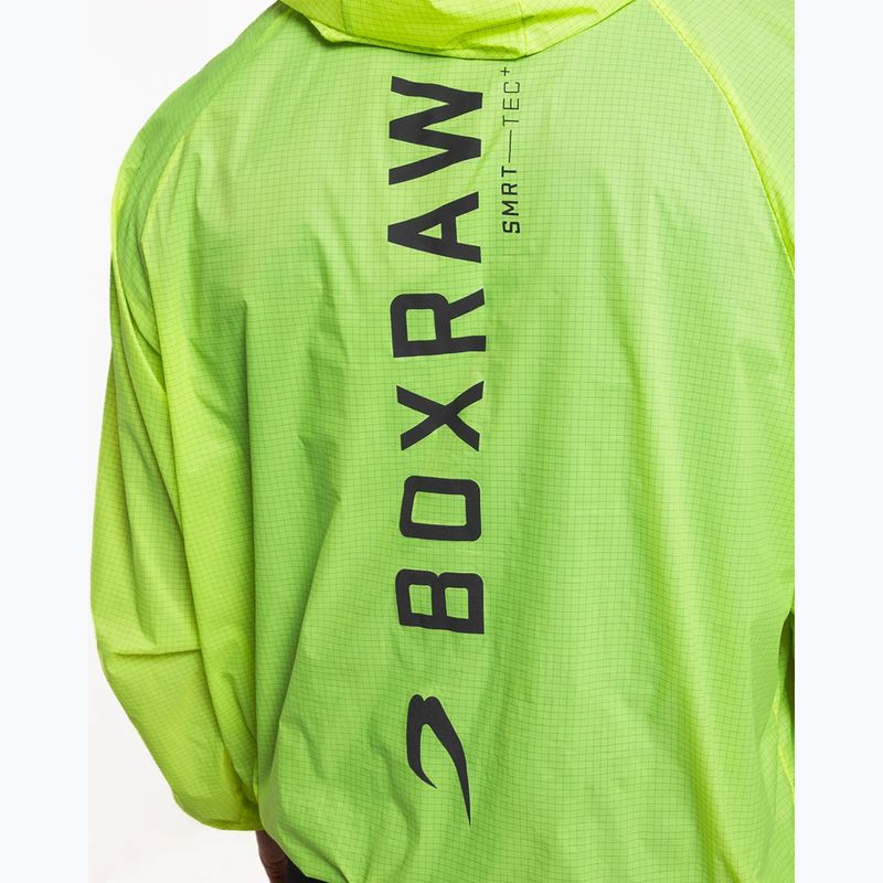 Herren Windjacke BOXRAW Genaro Oversized Windbreaker Hoodie neon gelb 10