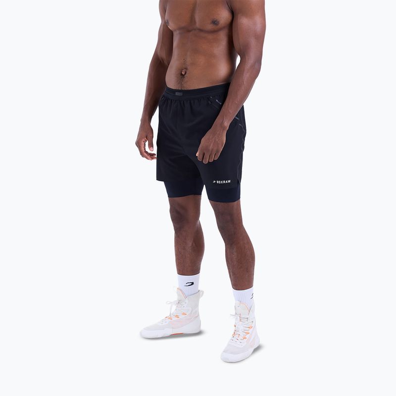 Herren-Trainingsshorts BOXRAW Sparring Club 2-in-1 black 4