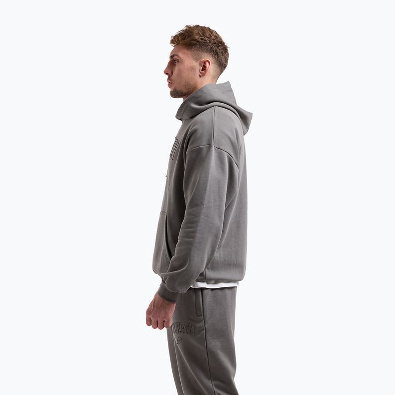 Herrenpullover BOXRAW East Street Hoodie distressed grey 5