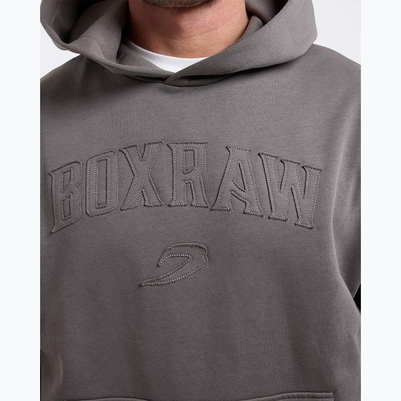 Herrenpullover BOXRAW East Street Hoodie distressed grey 6