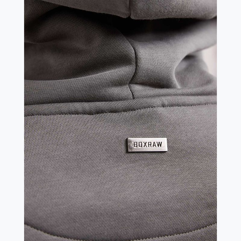 Herrenpullover BOXRAW East Street Hoodie distressed grey 7