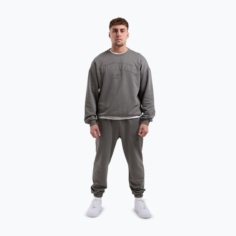 Herrenpullover Boxraw East Street Sweatshirt distressed grey 2
