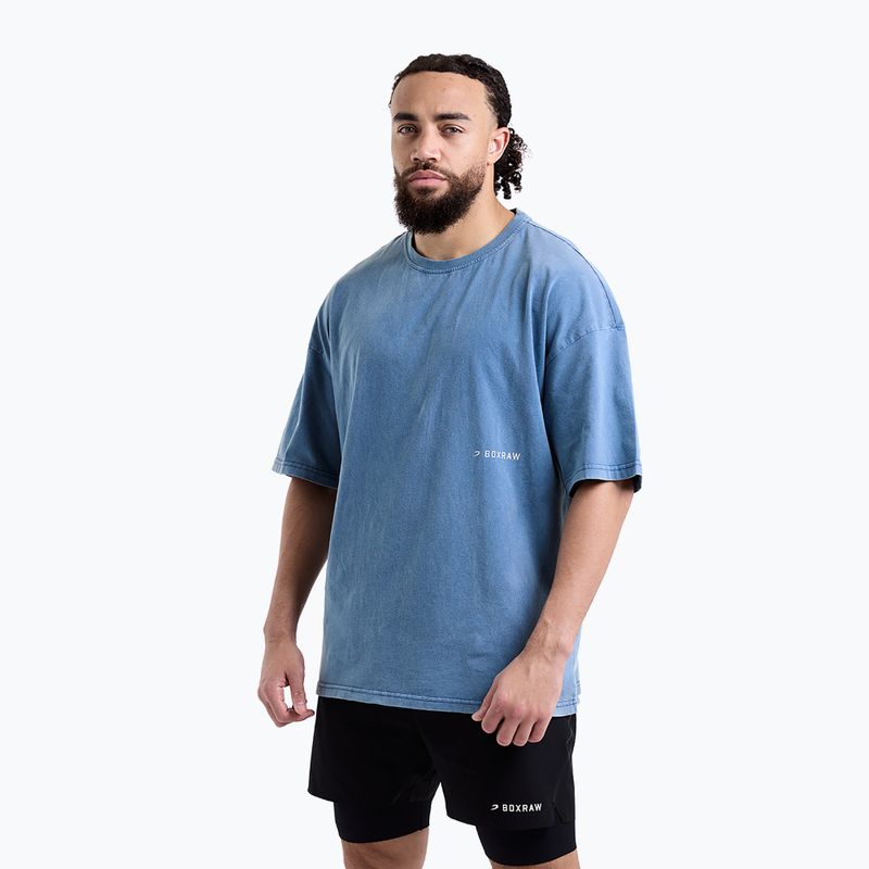 Herren-Shirt BOXRAW Sparring Club Oversized washed baby blue