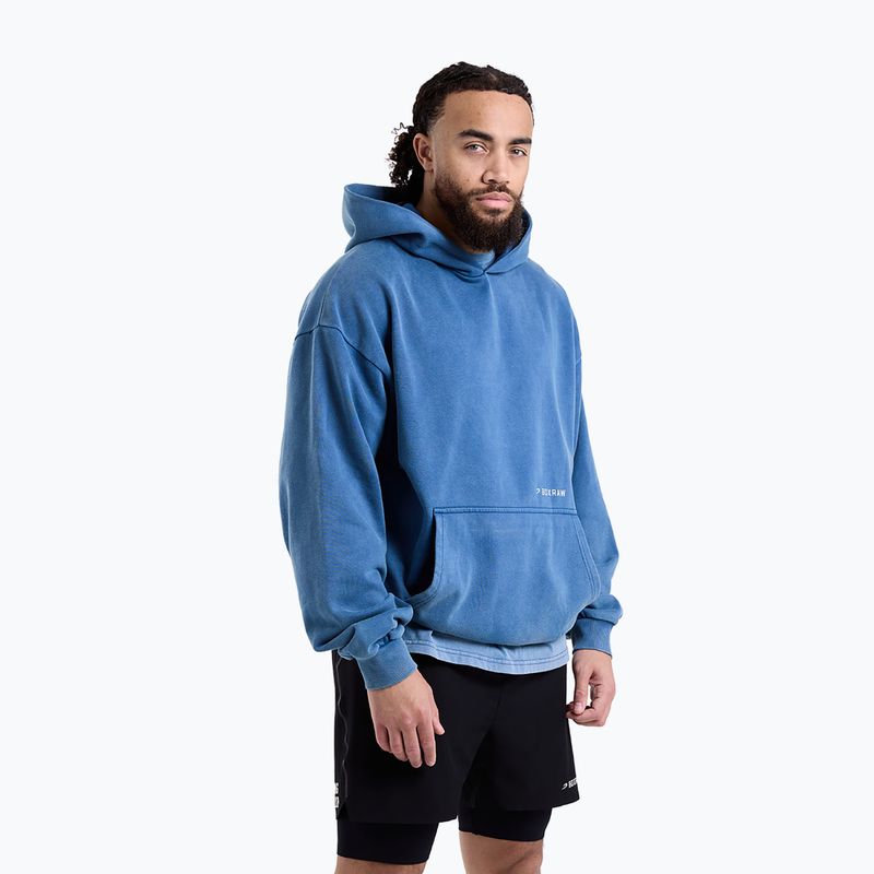 Herrenpullover BOXRAW Sparring Club Oversized Hoodie washed baby blue 6