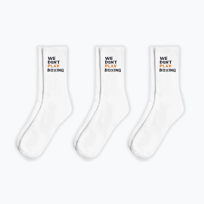 Herren­socken BOXRAW We Don't Play Boxing Crew 3 pairs white 5