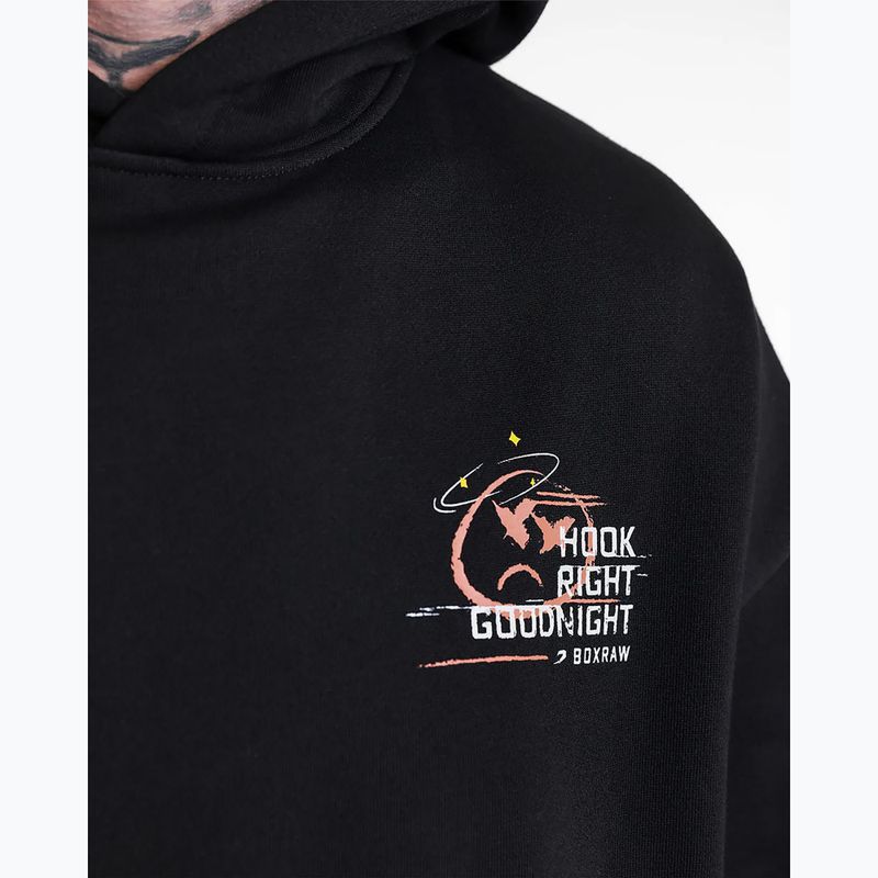 Herrenpullover BOXRAW Hook Right Goodnight Oversized Hoodie black 7