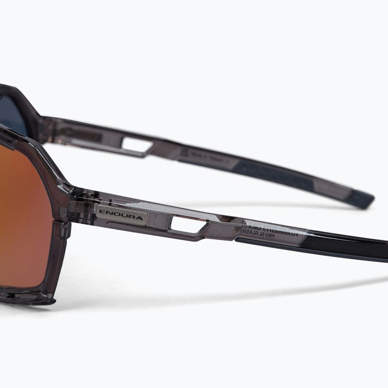 Endura Pro SL grau/schwarz/rot revo smoke/klar silber flash mirror/amber Sonnenbrille 3