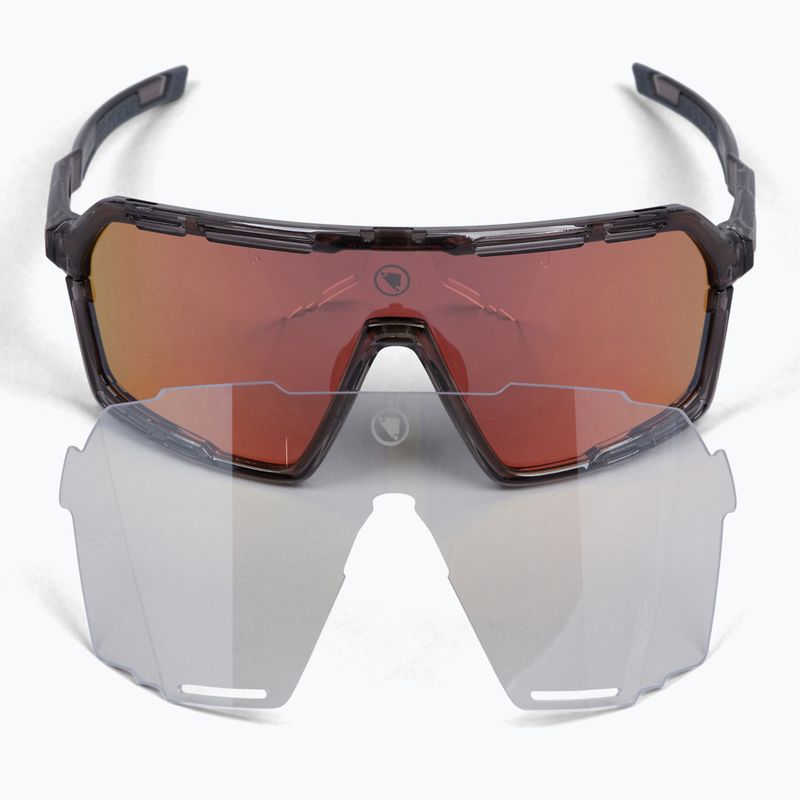 Endura Pro SL grau/schwarz/rot revo smoke/klar silber flash mirror/amber Sonnenbrille 5