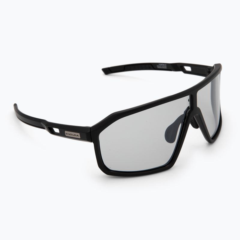 Endura Mullet Photochromic mattschwarz/silberne Blitzspiegel-Sonnenbrille