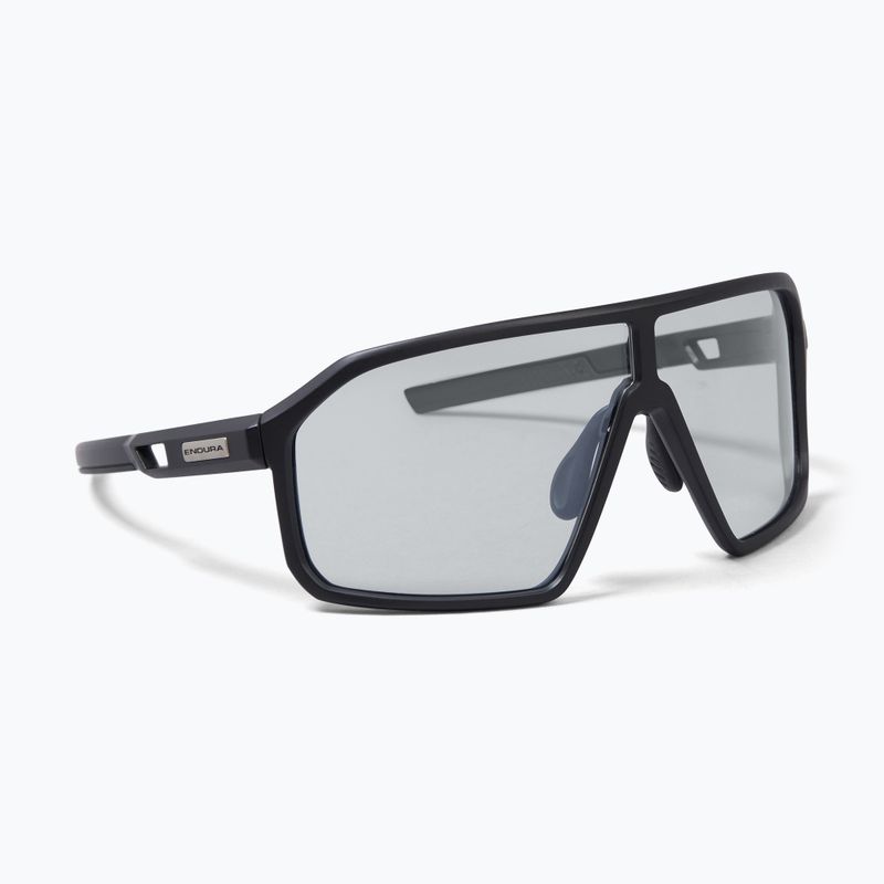 Endura Mullet Photochromic mattschwarz/silberne Blitzspiegel-Sonnenbrille