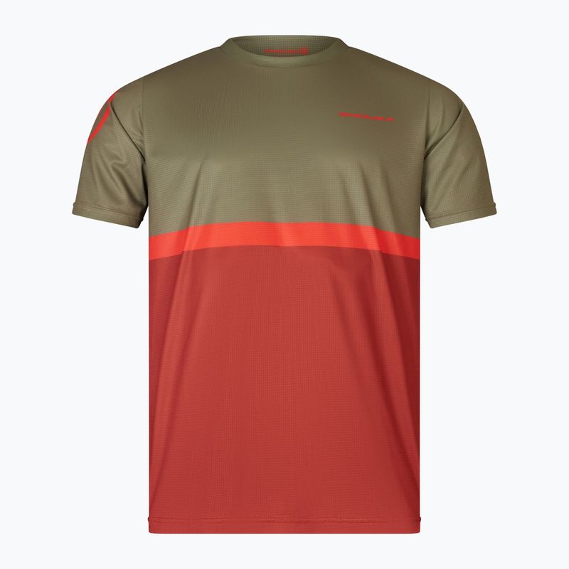 Herren Endura Singletrack II Core Tweed grün Fahrradtrikot 4