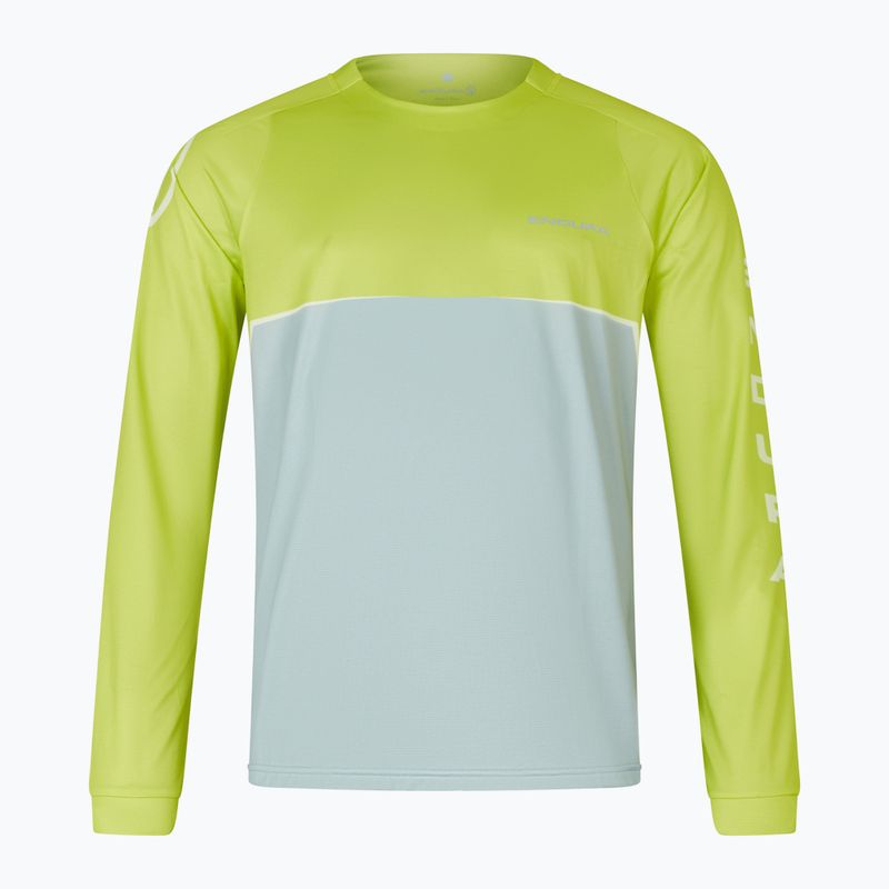 Herren Endura Core gedruckt lindgrün Radfahren Longsleeve