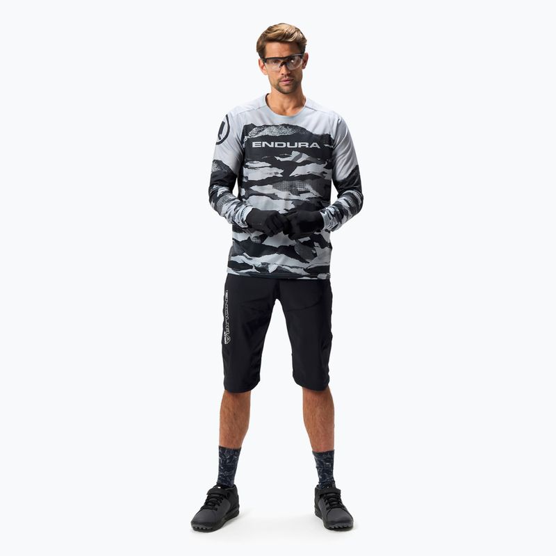 Herren Endura Mountain Camo Ltd Radfahren Longsleeve schwarz 2