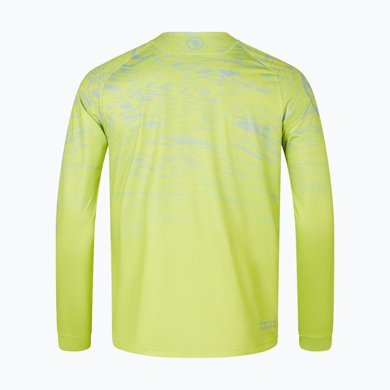 Herren Radfahren Longsleeve Endura Marble Ltd Gedruckt lindgrün 2