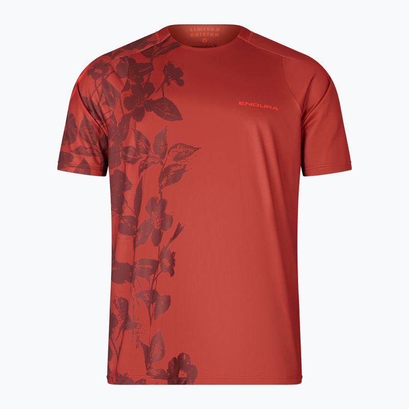 Herren Endura Botanic Ltd Gedruckt Ziegel Radfahren Trikot 4