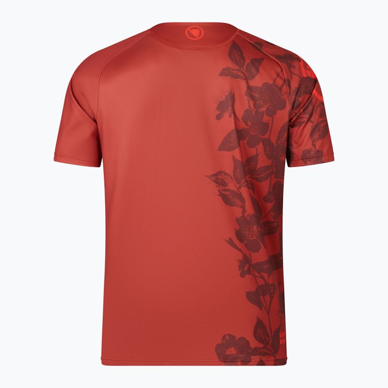 Herren Endura Botanic Ltd Gedruckt Ziegel Radfahren Trikot 5