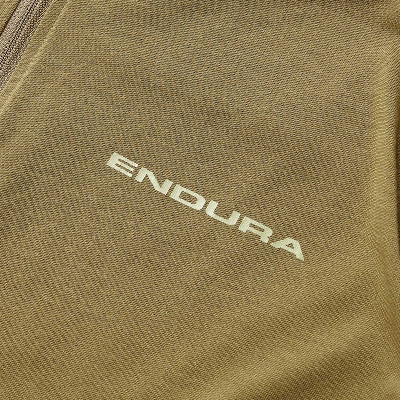 Herren-Radtrikot Endura Loop Zipped Tweed grün 4