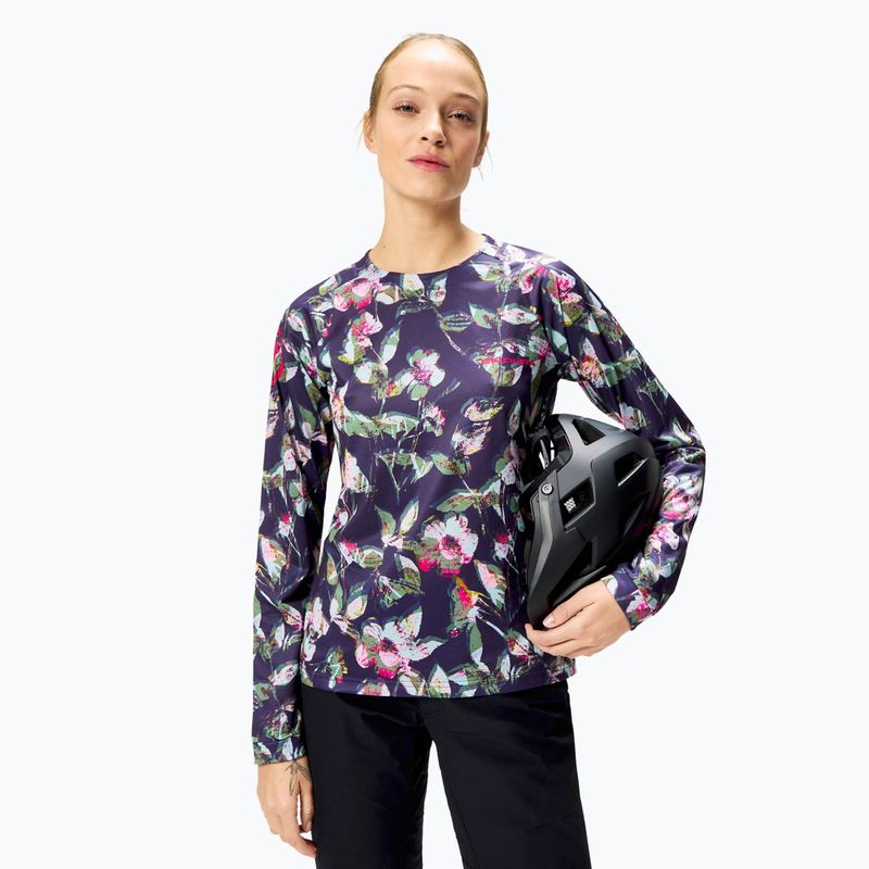 Damen Radfahren Longsleeve Endura Floral Ltd W bramble