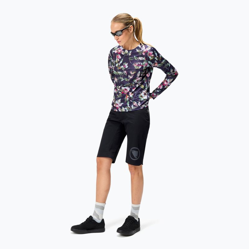 Damen Radfahren Longsleeve Endura Floral Ltd W bramble 2