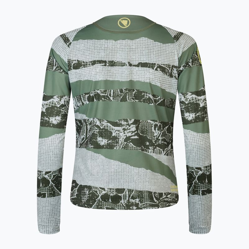 Damen Radfahren Longsleeve Endura Patchwork Ltd W machair grün 7