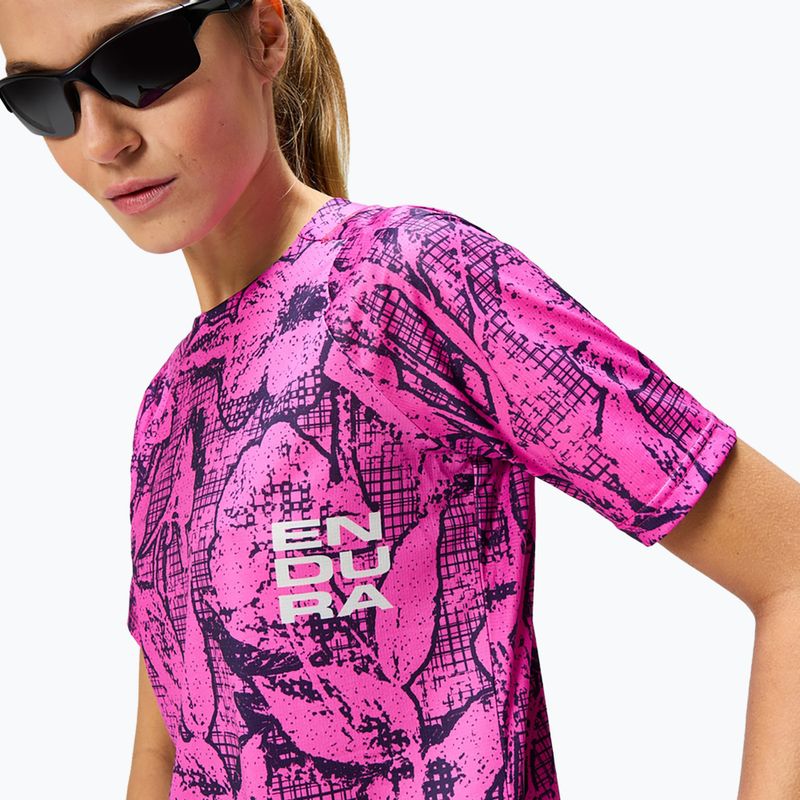 Frauen Radfahren Trikot Endura Grid Floral Ltd W rosa Pop 5