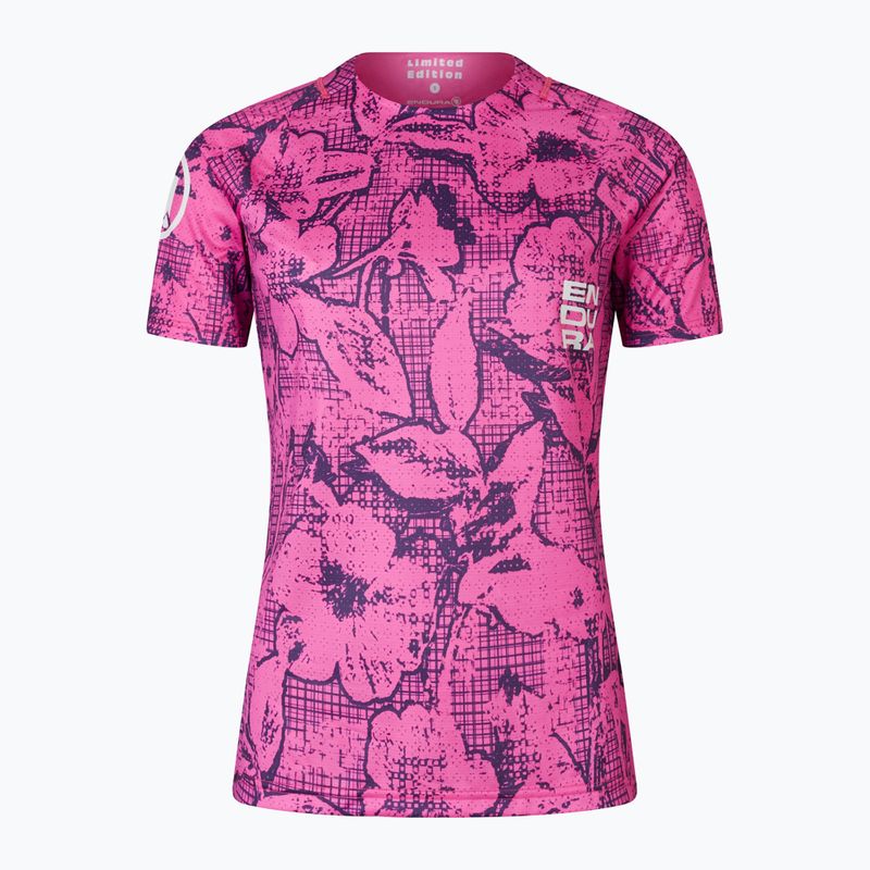 Frauen Radfahren Trikot Endura Grid Floral Ltd W rosa Pop 7