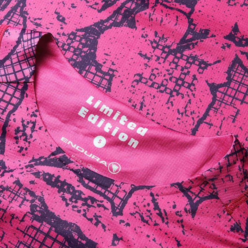 Frauen Radfahren Trikot Endura Grid Floral Ltd W rosa Pop 9