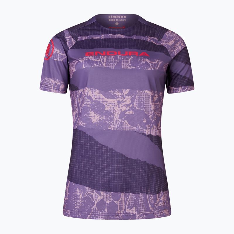 Damen Radfahren Trikot Endura Patchwork Ltd W Brombeere 4