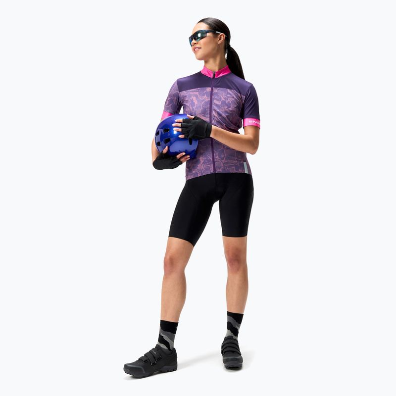 Damen Radtrikot Endura Floral FS260 W bramble 2