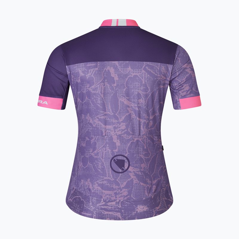 Damen Radtrikot Endura Floral FS260 W bramble 5