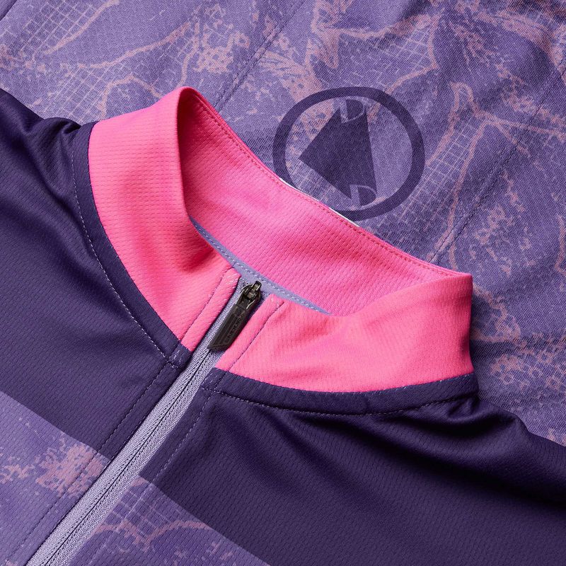 Damen Radtrikot Endura Floral FS260 W bramble 7