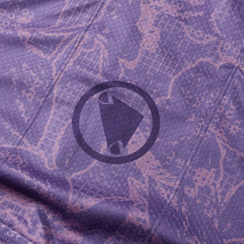 Damen Radtrikot Endura Floral FS260 W bramble 8