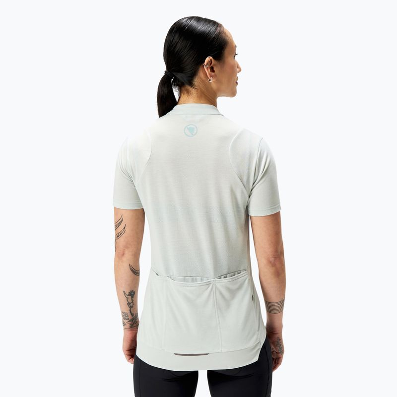 Frauen Radfahren Trikot Endura Loop Zipped mains grau 3
