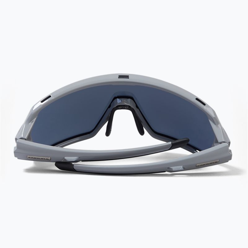 Endura Singletrack dreich grau/blau revo smoke/klar silber flash mirror Sonnenbrille 3
