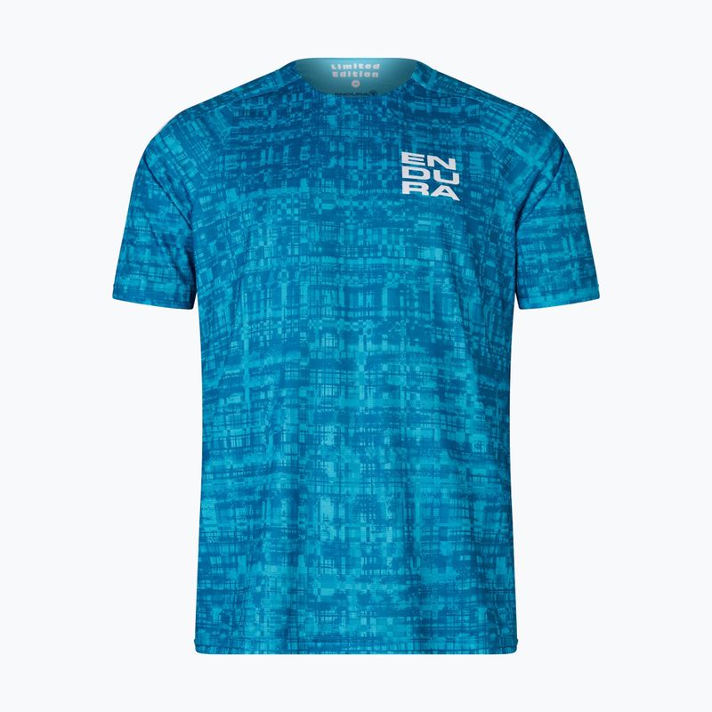 Herren-Radtrikot Endura Grid Ltd Gedruckt atlantic 4