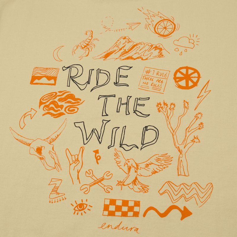 Radtrikot Endura Ride The Wild Graphic light sand 4
