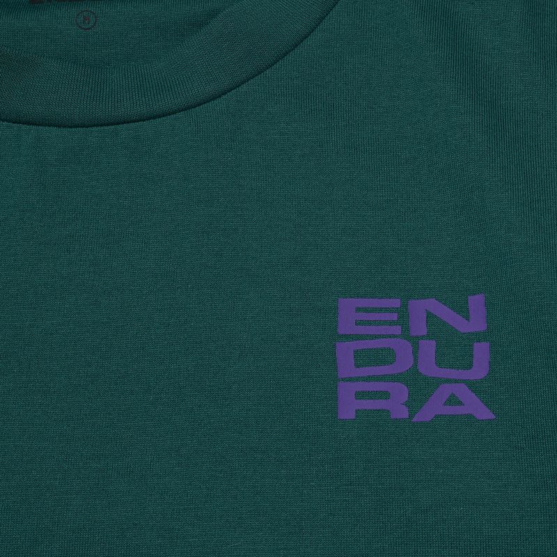 Endura T-Shirt mit gestapeltem Logo-Print in Teal 2