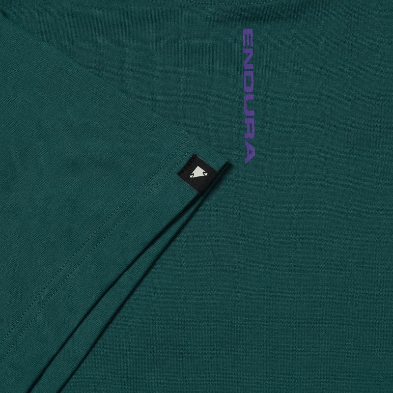 Endura T-Shirt mit gestapeltem Logo-Print in Teal 3