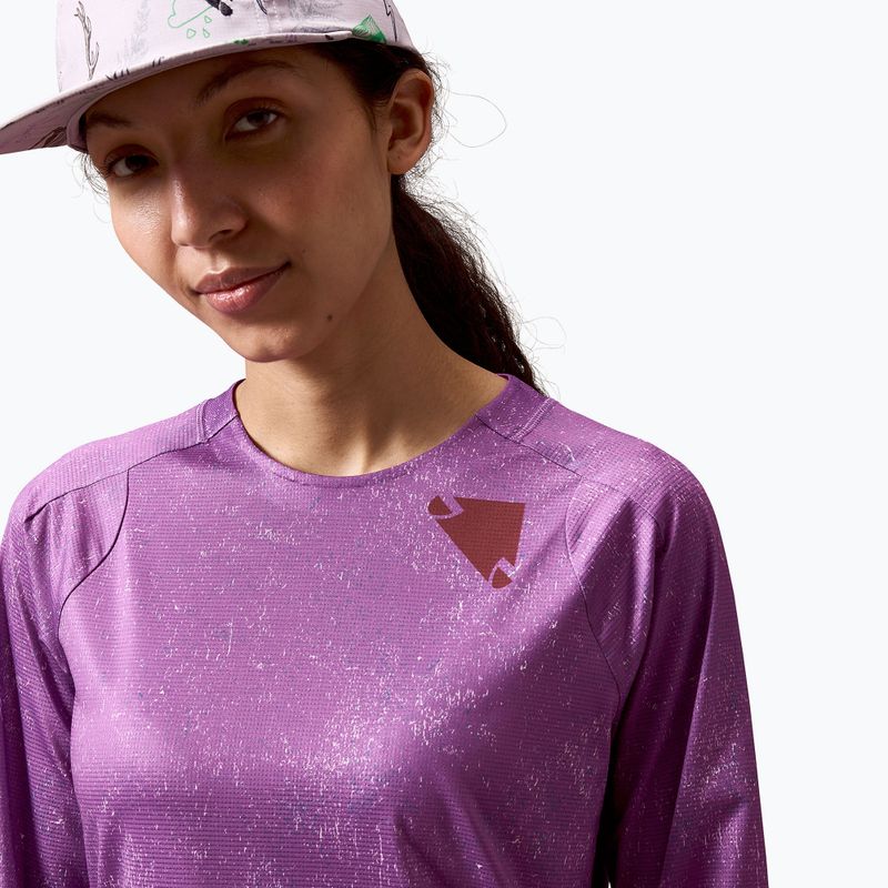 Damen Fahrrad-Langarmshirt Endura Singletrack Print W end purple 5